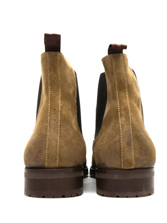 New! Magnanni Kam Chelsea Boots Suede Tan Brown 25999 12 M 45 DD509A